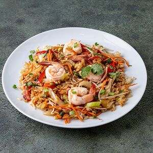 Рис с креветками