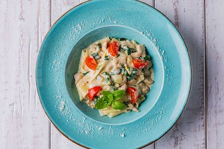 Паппарделле с курицей