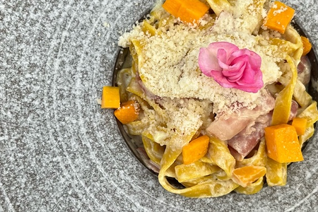 Паста с тыквой и беконом 300гр