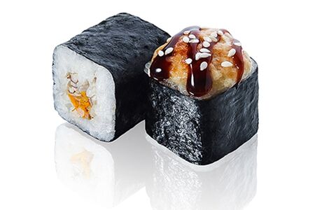 Запечённый ролл с мидиями