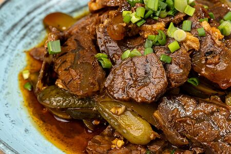 Закуска с маринованным огурцом