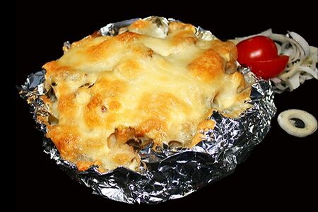 Рыба, запеченная с картофелем