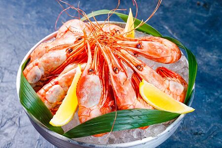 Креветки магаданские отварные