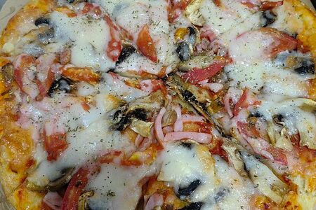 Пицца ветчина, грибы 30 см