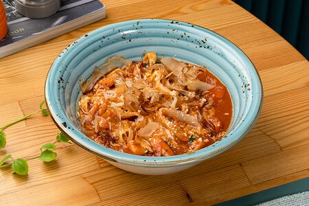 Паста с креветками и морепродуктами 