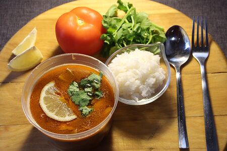 Суп Том ям с креветкой