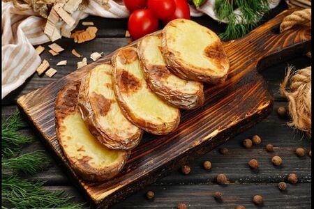 Картофель плеч на углях