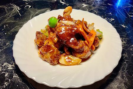 B18 Минтай, жаренный в остром соусе