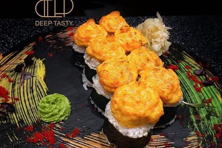 Ролл запеченный с гребешком