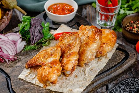 Шашлык из куриных крылышек