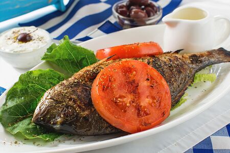 Сибас на гриле