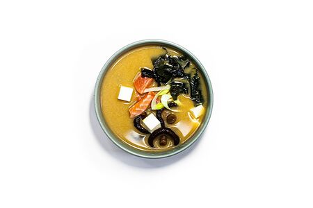 Суп мисо с лососем