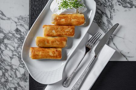 Блинчики с мясом по-кутаиски