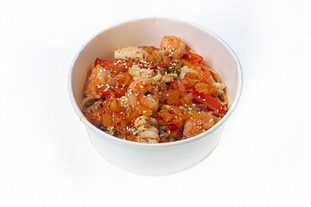 Лапша с морепродуктами