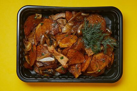 Жареха мясная с картошкой