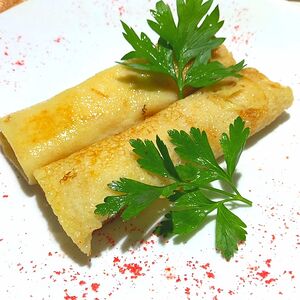 Блинчики с ветчиной и сыром