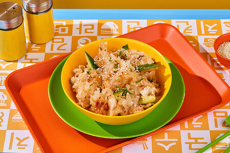 Салат из коралловых грибов и битых огурцов