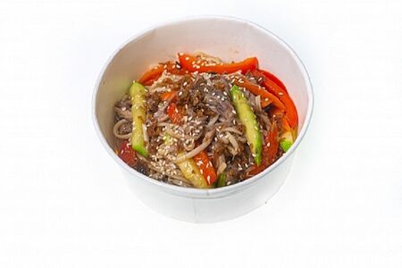 Лапша с рваной свининой