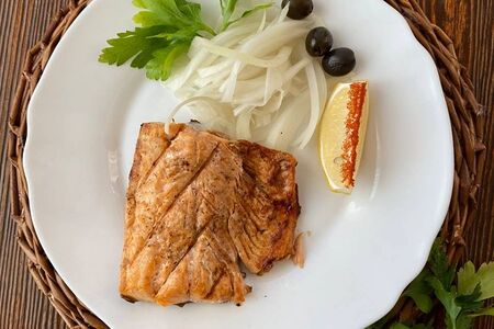 Горбуша на углях