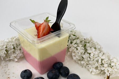 Муссовый десерт Апельсин-малина