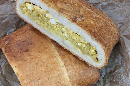 Пирог с капустой и яйцом