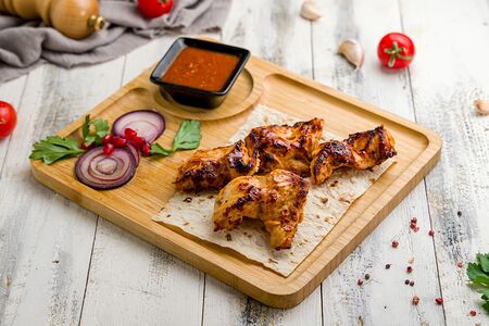 Шашлык из куриной мякоти