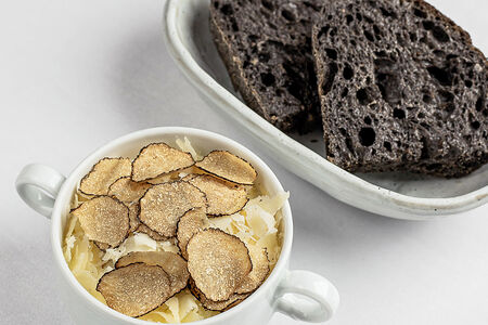 Coddled eggs, трюфель