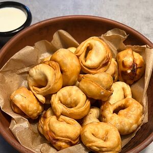 Жареные пельмени