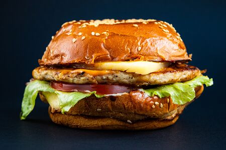 Куриный чизбургер