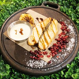 Семга шампань с красной икрой