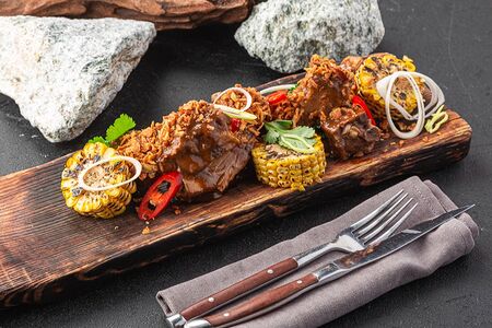 Свиные рёбра, томленые в Тайском маринаде