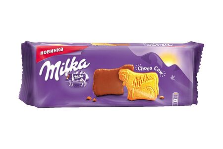 Печенье покрытое молочным шоколадом Милка 200г
