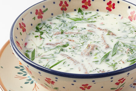 Окрошка на кефире