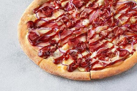 Пицца Мясная Барбекю на тонком