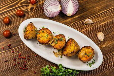 Картофель на мангале