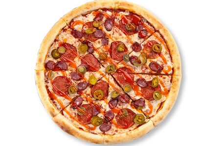 Пицца Демон на толстом тесте