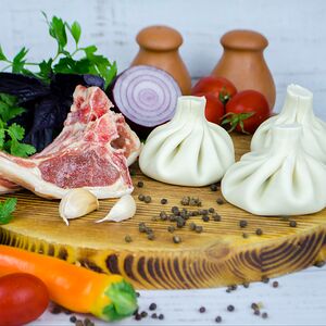 Хинкали с бараниной