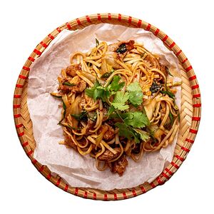 Удон кимчи со свининой