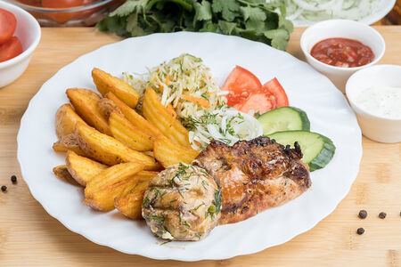 Бизнес ланч со свининой