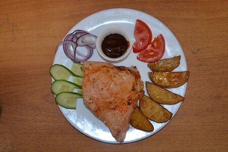 Стейк из куриного филе