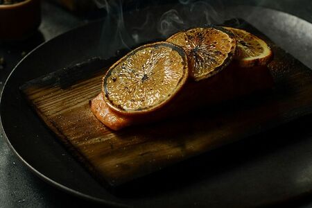 Лосось с апельсинами