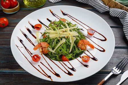 Салат Руккола с креветками