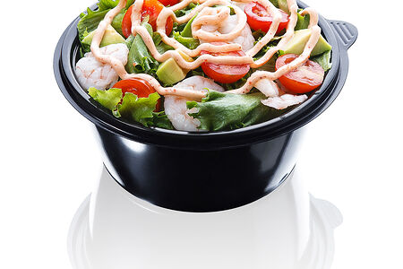 Салат с креветками