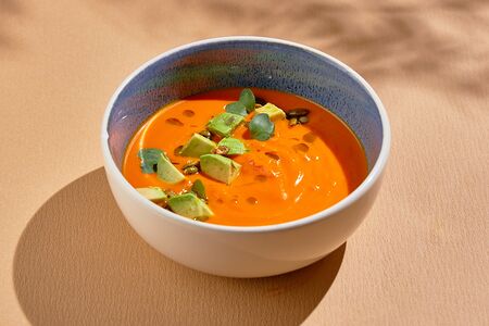 Суп тыквенный с авокадо