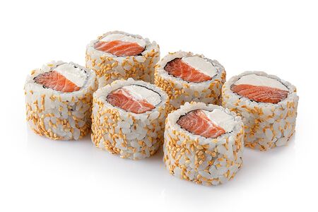 Ролл с лососем и сливочным сыром