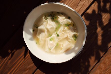 Чучвара, зеленая фасоль