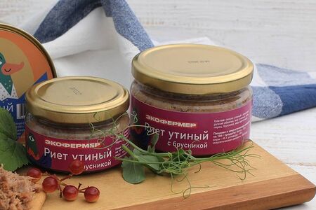 Риет утиный с брусникой