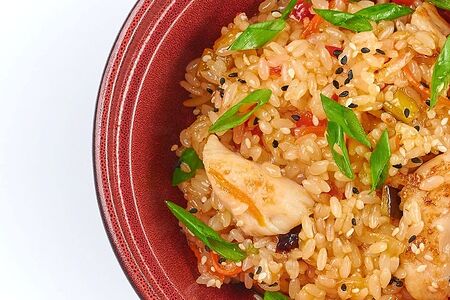 Тяхан с курицей