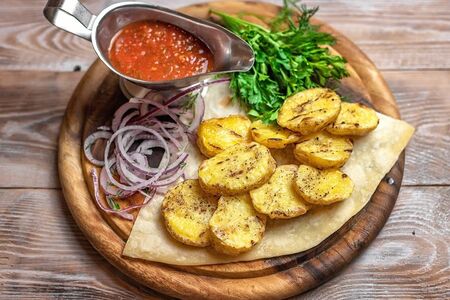 Картофель на мангале