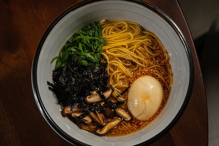 Рамен с креветками